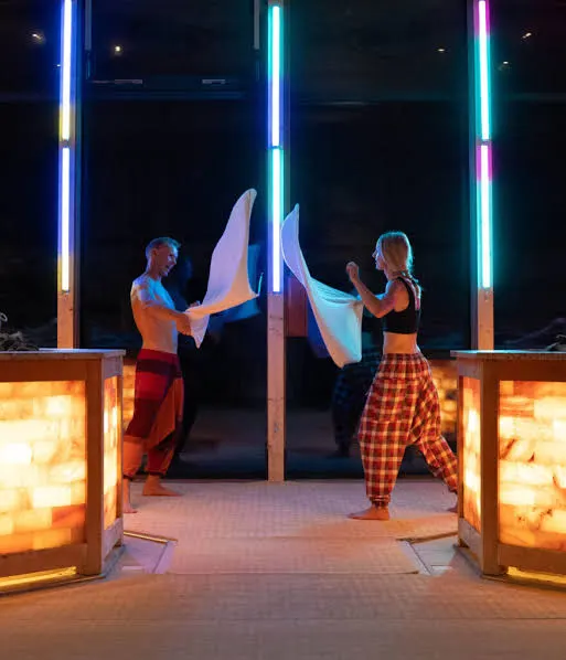 Sauna Masters performing at a Freestyle event