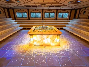 Gold light scene